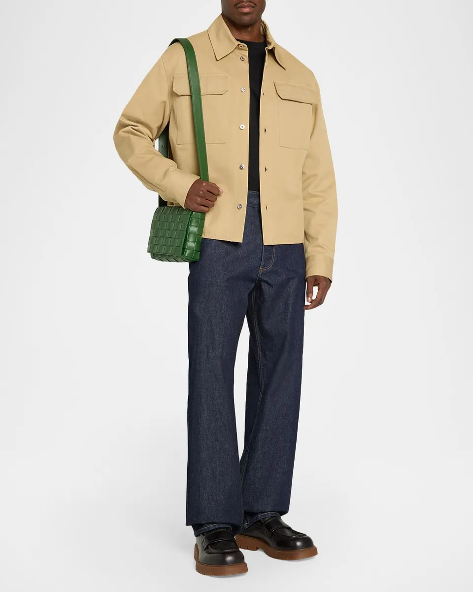 Bottega Veneta Men's Intrecciato Leather Messenger Bag | Thumbnail 5 Bottega Veneta Men's Intrecciato Leather Messenger Bag | Thumbnail 5