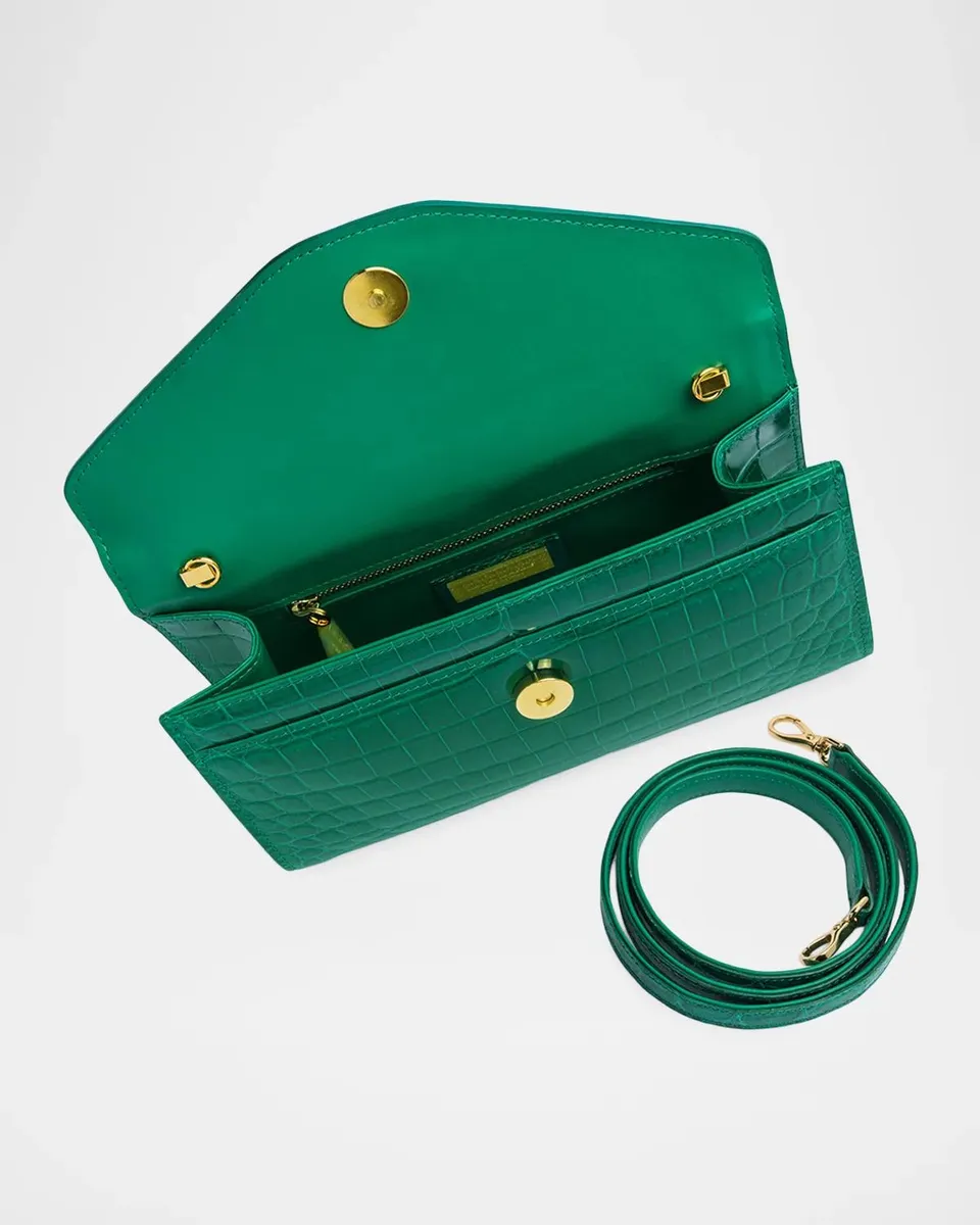 Lana Marks Capri Alligator Leather Clutch Bag | Thumbnail 5