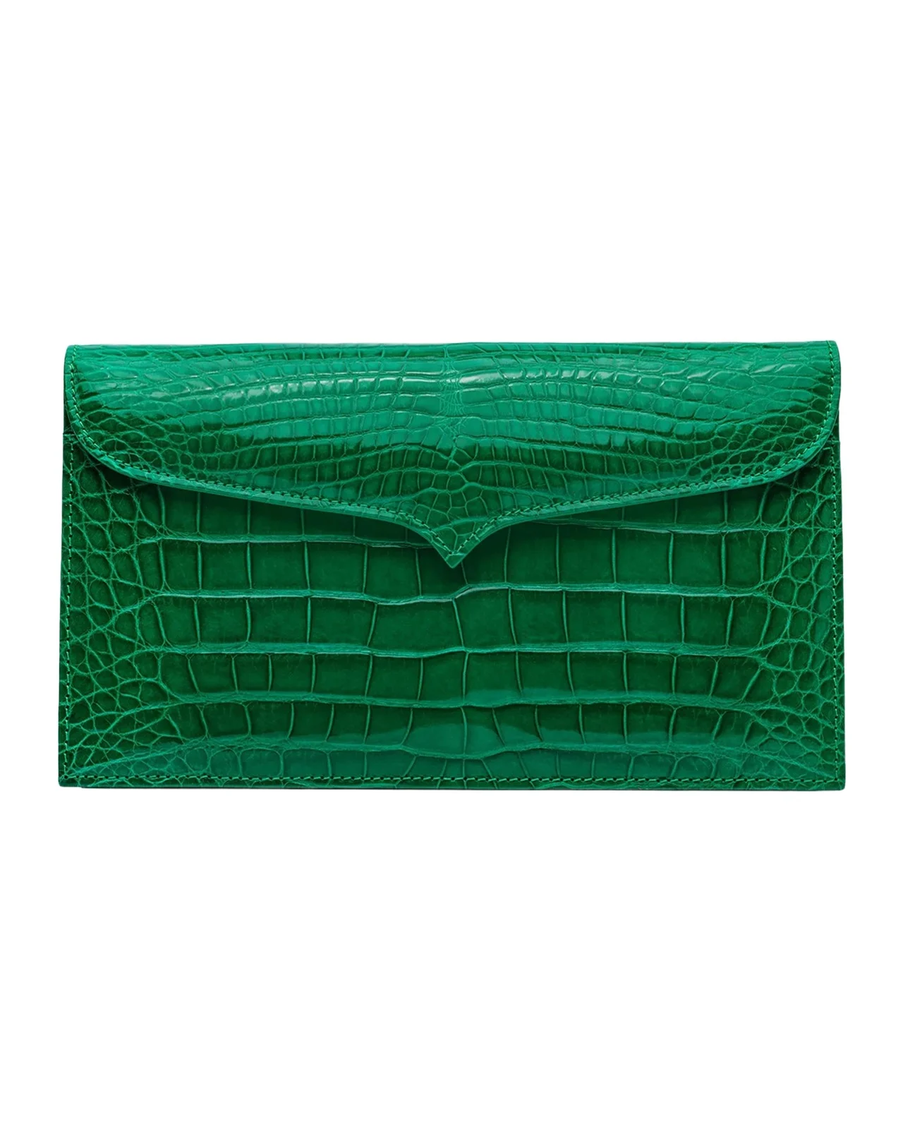 Lana Marks Capri Alligator Leather Clutch Bag