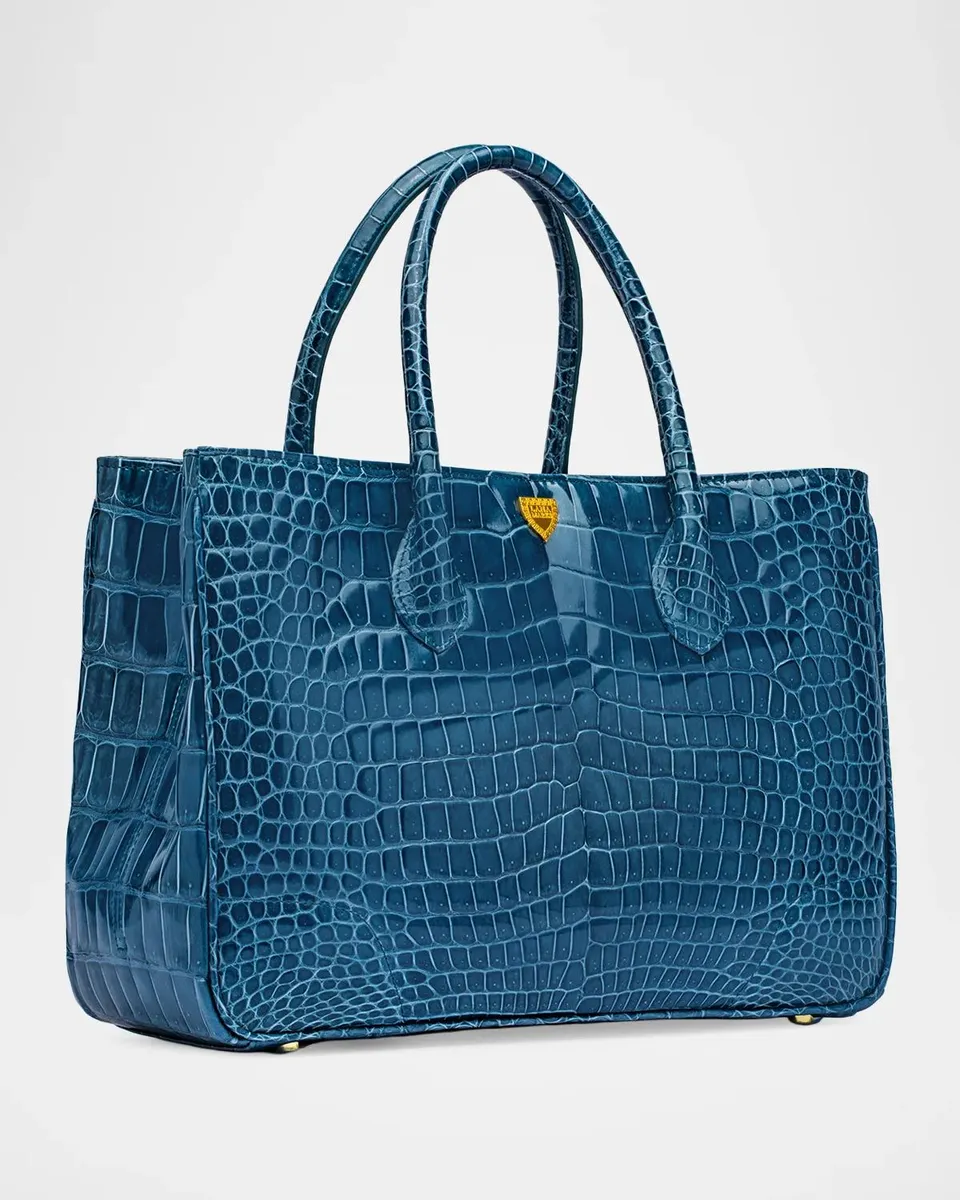 Lana Marks Architectural Alligator Leather Tote Bag | Thumbnail 2 Lana Marks Architectural Alligator Leather Tote Bag | Thumbnail 2