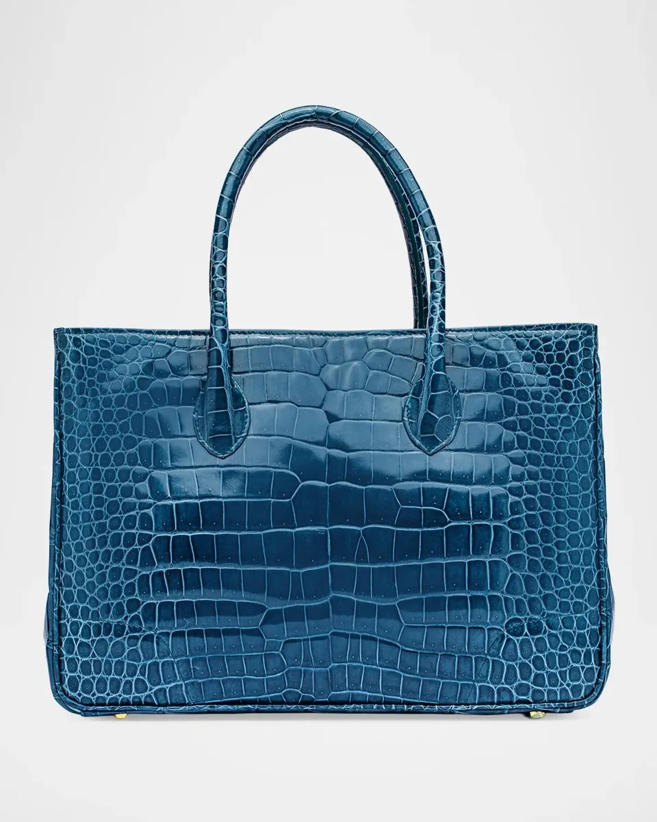 Lana Marks Architectural Alligator Leather Tote Bag | Thumbnail 4 Lana Marks Architectural Alligator Leather Tote Bag | Thumbnail 4
