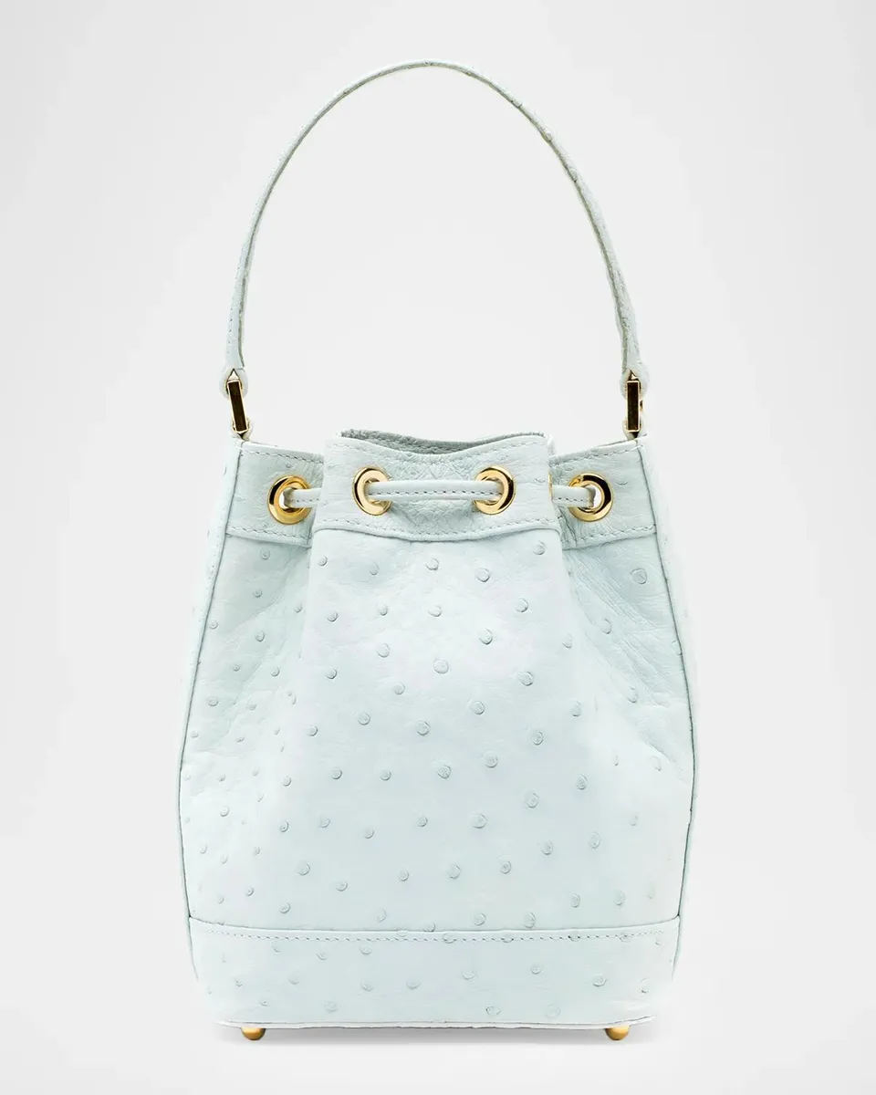 Lana Marks Baby Isla Ostrich Leather Tote Bag | Thumbnail 4 Lana Marks Baby Isla Ostrich Leather Tote Bag | Thumbnail 4
