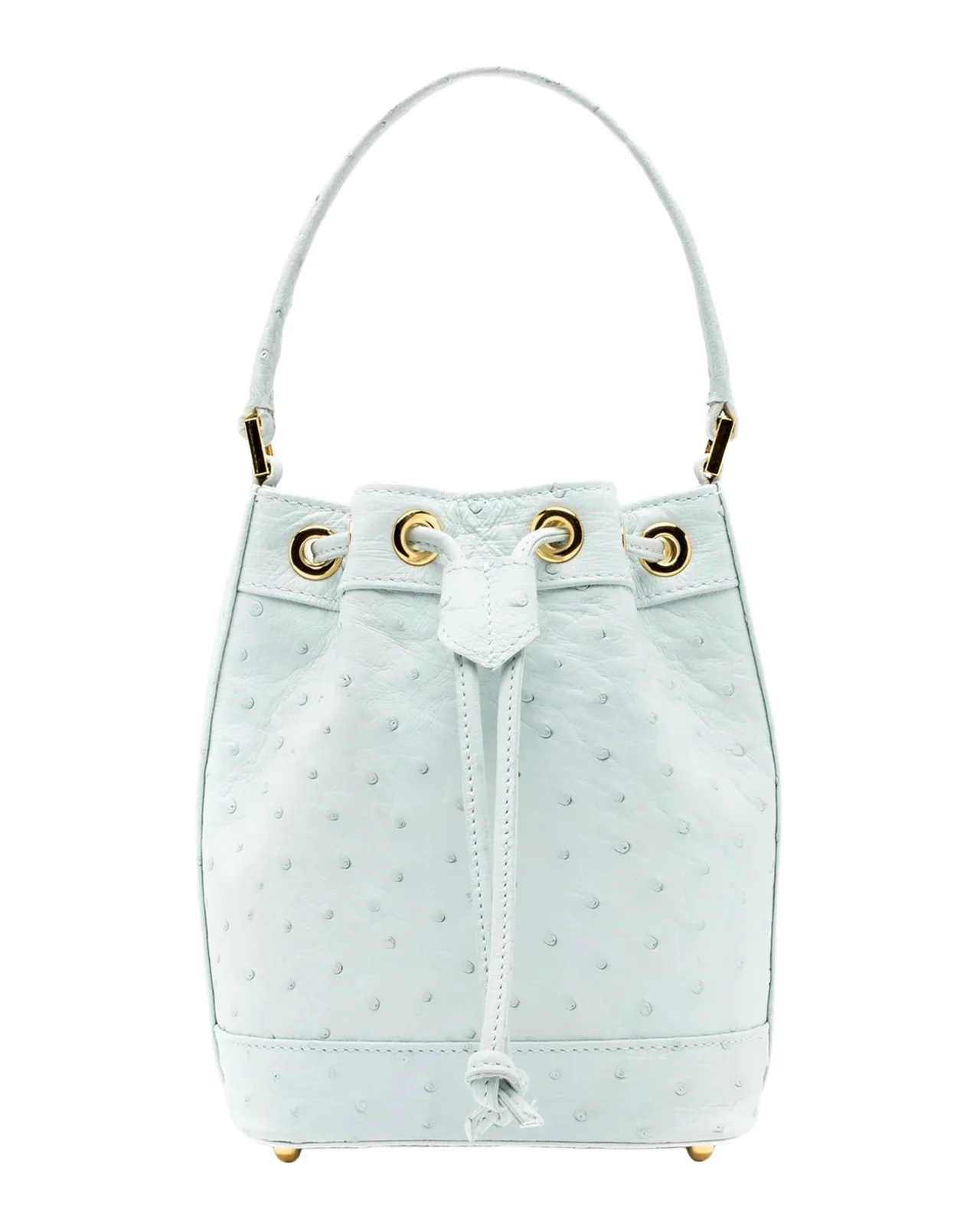 Baby Isla Ostrich Leather Tote Bag