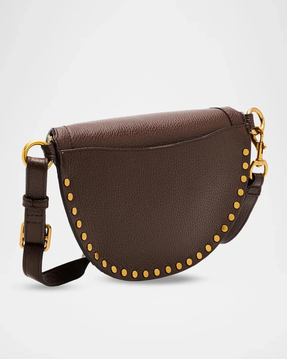 Isabel Marant Skano Studded Grain Leather Shoulder Bag | Thumbnail 3