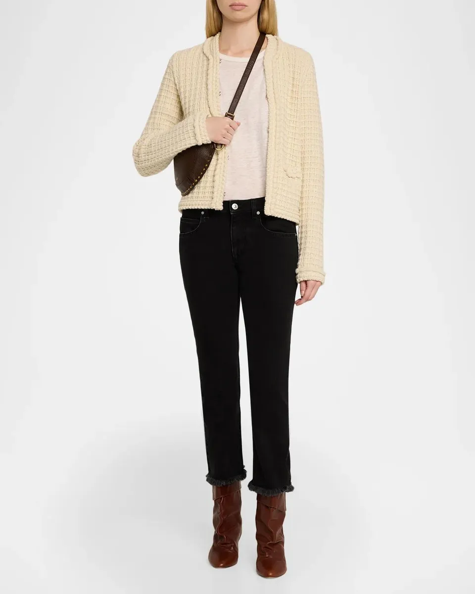 Isabel Marant Skano Studded Grain Leather Shoulder Bag | Thumbnail 5