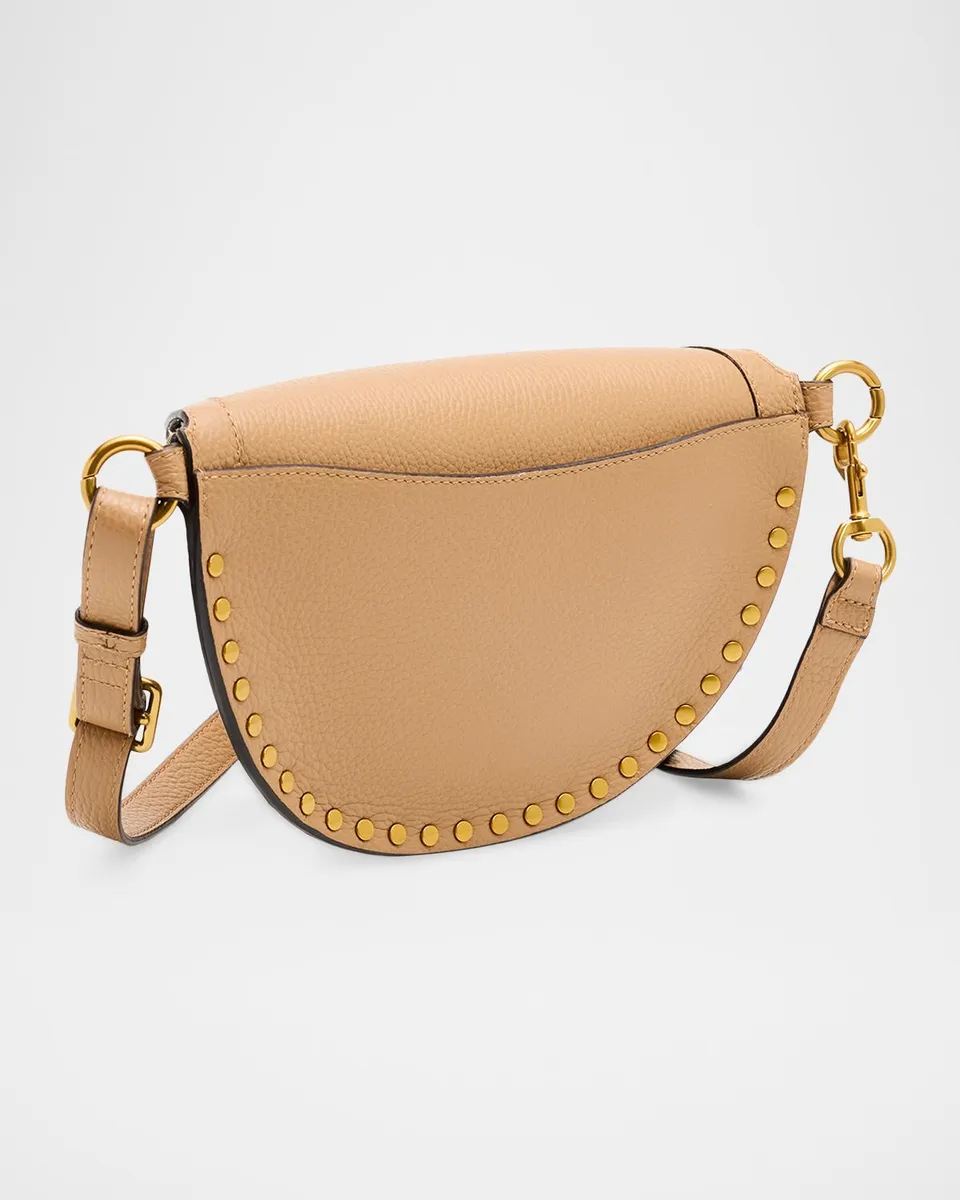 Isabel Marant Skano Studded Grain Leather Shoulder Bag | Thumbnail 3
