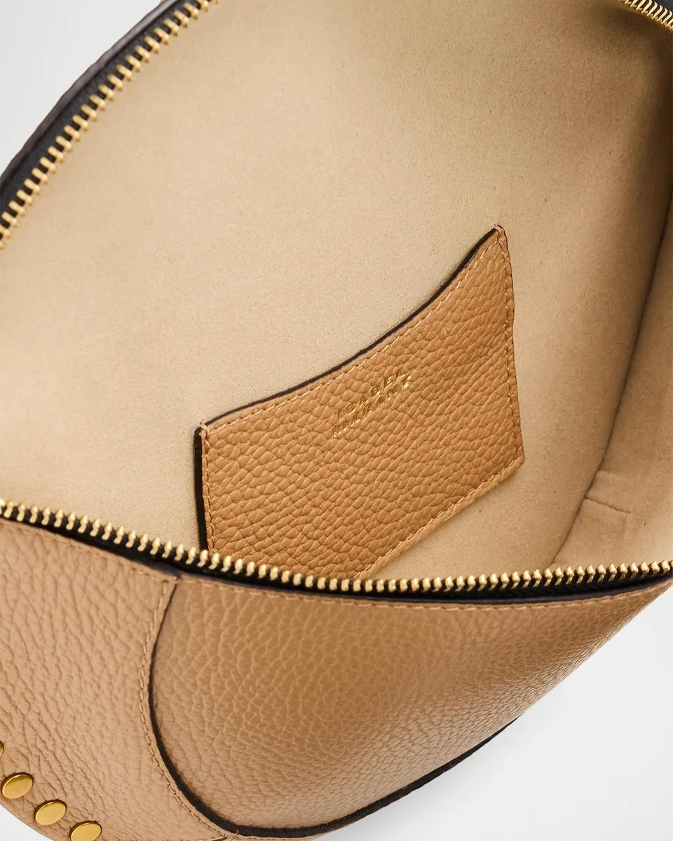 Isabel Marant Skano Studded Grain Leather Shoulder Bag | Thumbnail 4