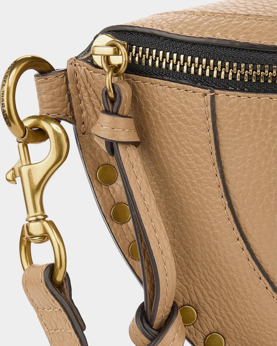 Isabel Marant Skano Studded Grain Leather Shoulder Bag | Thumbnail 5
