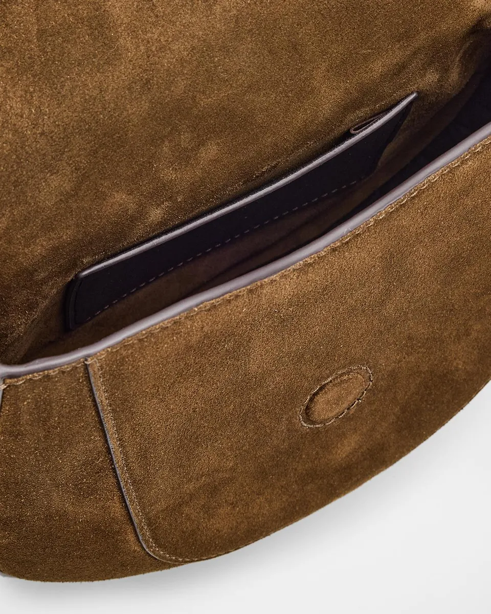 Isabel Marant Altay Small Suede Saddle Crossbody Bag | Thumbnail 4 Isabel Marant Altay Small Suede Saddle Crossbody Bag | Thumbnail 4