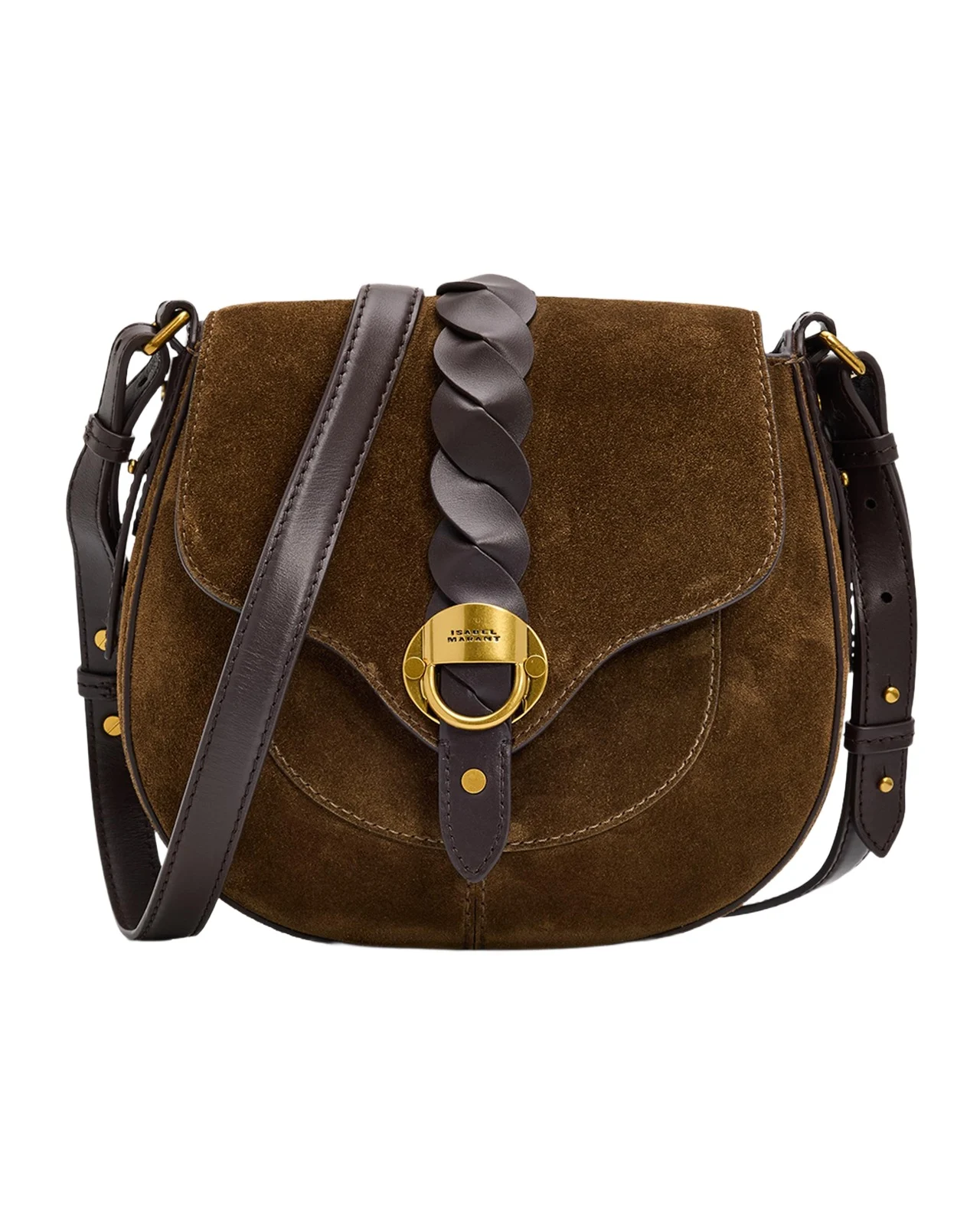 Altay Small Suede Saddle Crossbody Bag Altay Small Suede Saddle Crossbody Bag