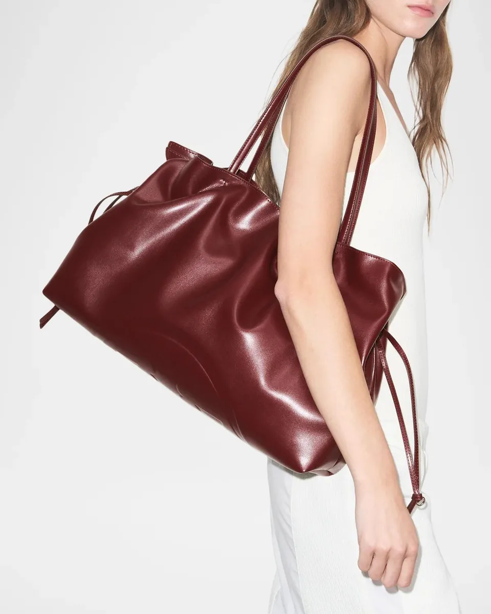 Tory Burch Ella Recycled Drawstring Tote Bag | Thumbnail 5 Tory Burch Ella Recycled Drawstring Tote Bag | Thumbnail 5