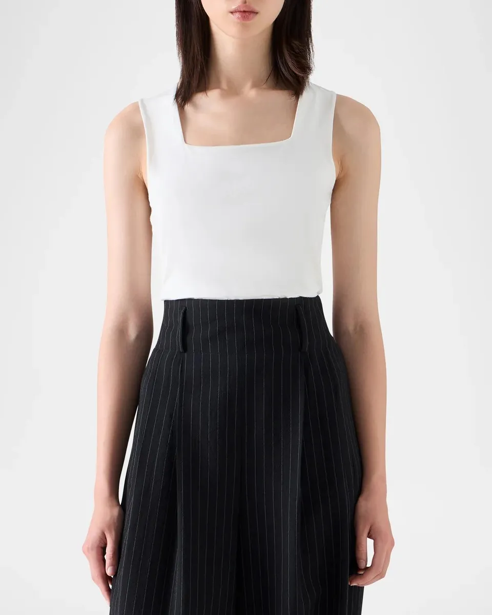 Akris punto Modal Stretch Square-Neck Tank Top | Thumbnail 4