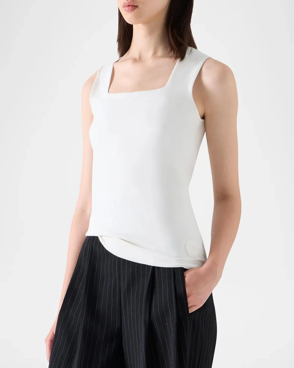 Akris punto Modal Stretch Square-Neck Tank Top | Thumbnail 6