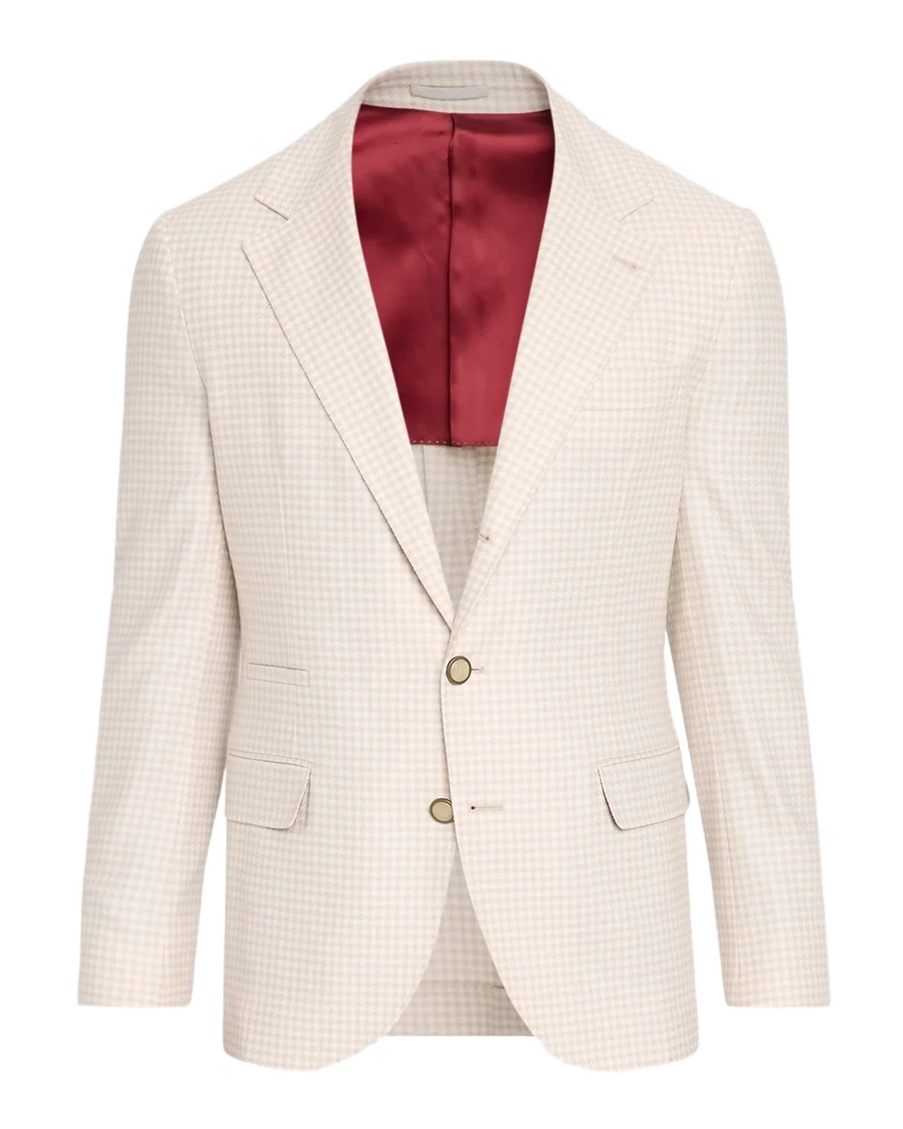 Brunello Cucinelli Men's Wool-Cashmere Houndstooth Suit Jacket