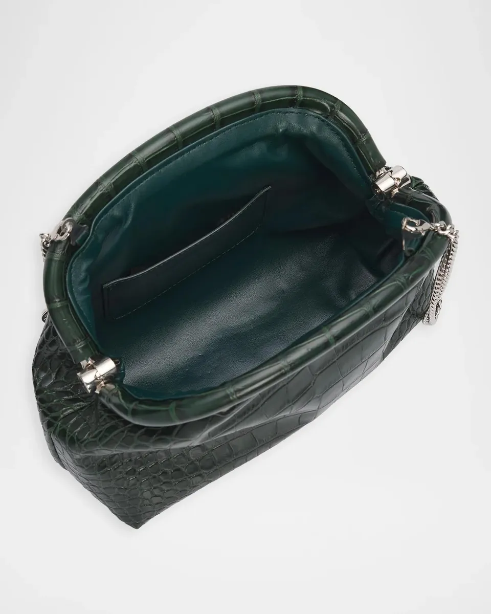 Stella McCartney Falabella Croc-Embossed Clutch | Thumbnail 4 Stella McCartney Falabella Croc-Embossed Clutch | Thumbnail 4