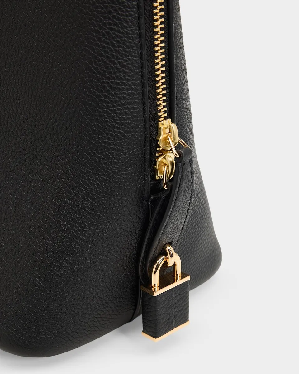 Tory Burch Lock Pebbled Leather Satchel | Thumbnail 6