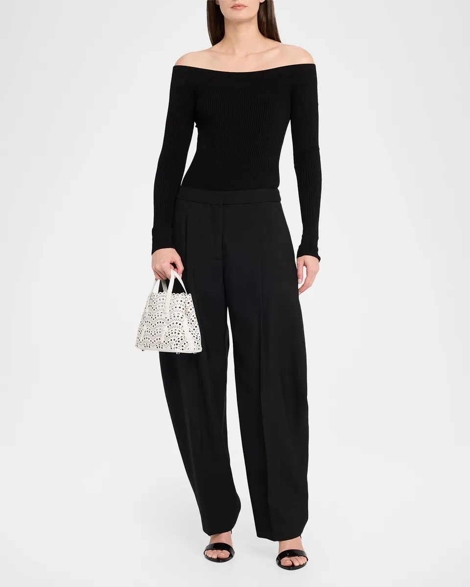Alaïa Mina 20 Small Perforated Leather Tote Bag | Thumbnail 3 Alaïa Mina 20 Small Perforated Leather Tote Bag | Thumbnail 3