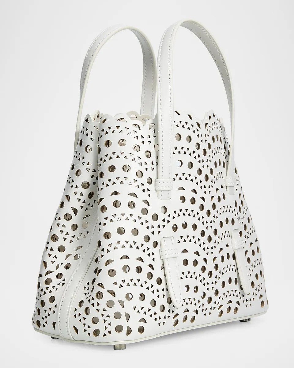 Alaïa Mina 20 Small Perforated Leather Tote Bag | Thumbnail 4 Alaïa Mina 20 Small Perforated Leather Tote Bag | Thumbnail 4