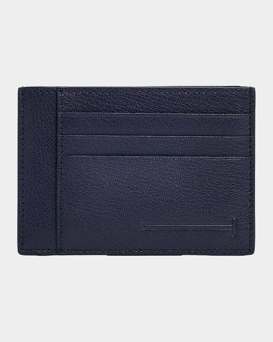 Tom Ford Men's Elongated T Line Leather Card Case | Thumbnail 2