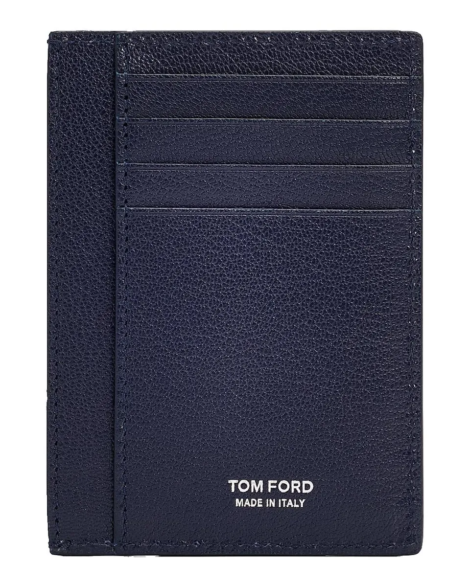 Tom Ford Men's Elongated T Line Leather Card Case | Thumbnail 3