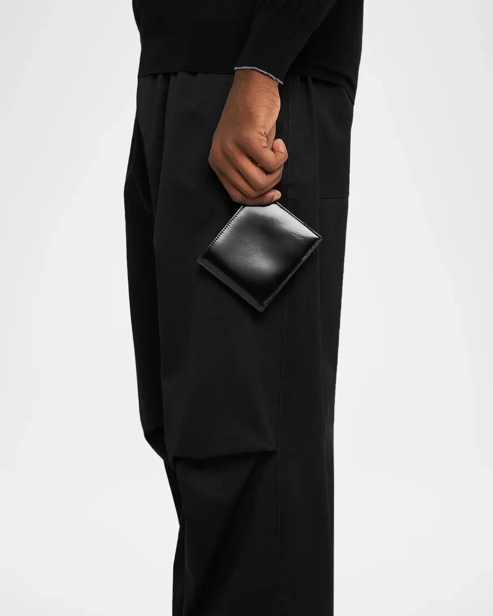 Saint Laurent Men's YSL Bifold Wallet in Leather | Thumbnail 2