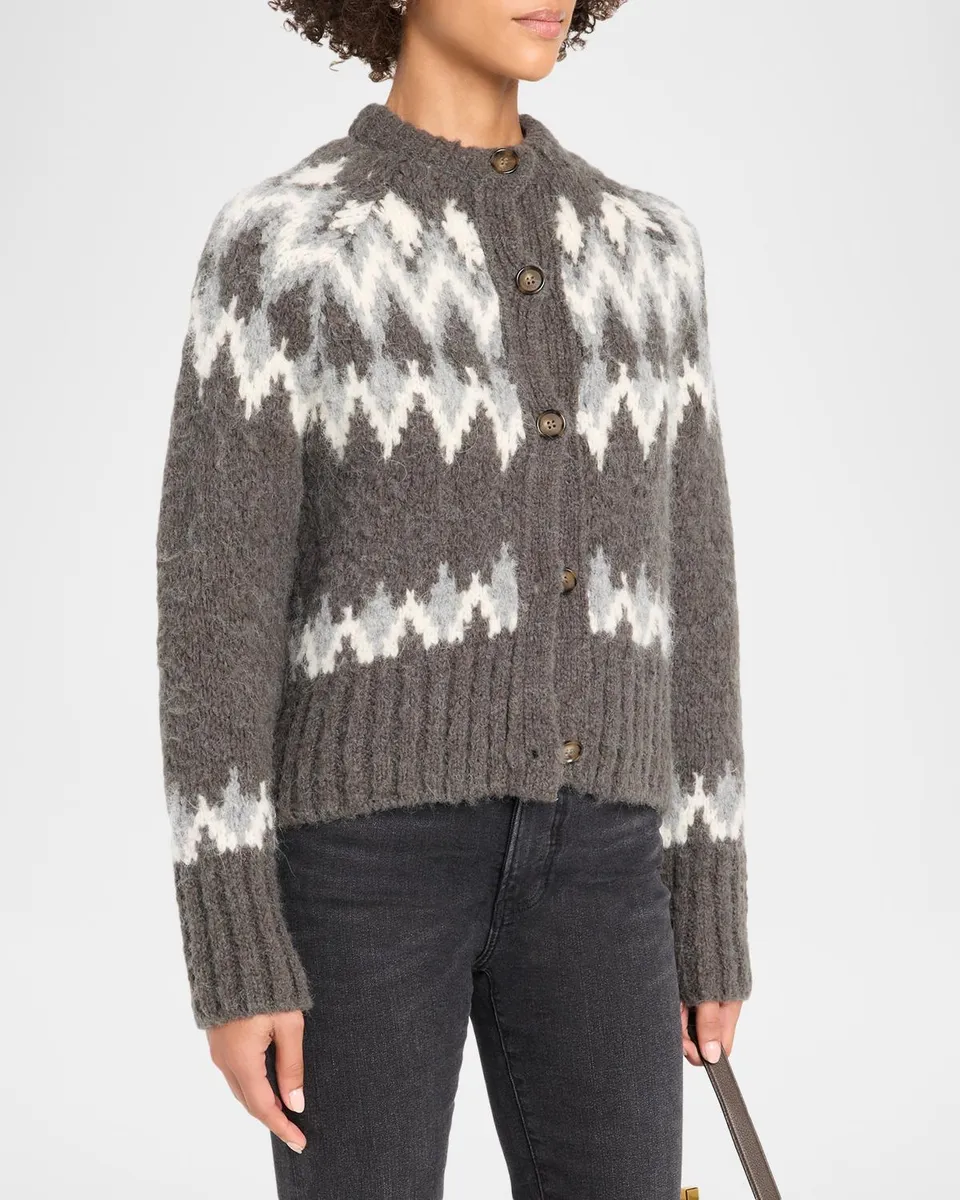 Veronica Beard Christina Fair Isle-Inspired Cardigan | Thumbnail 4