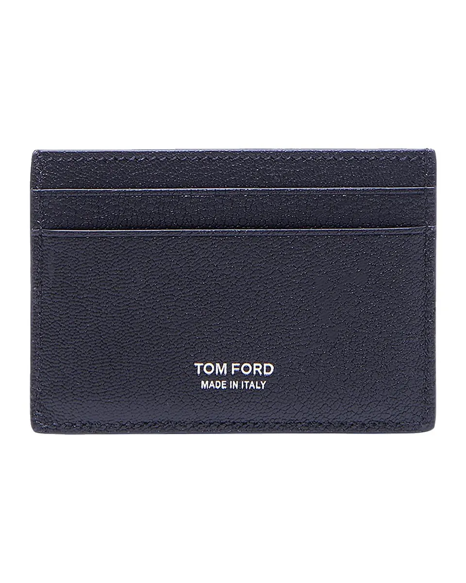 Tom Ford Men's Elongated T-Line Leather Card Case | Thumbnail 3