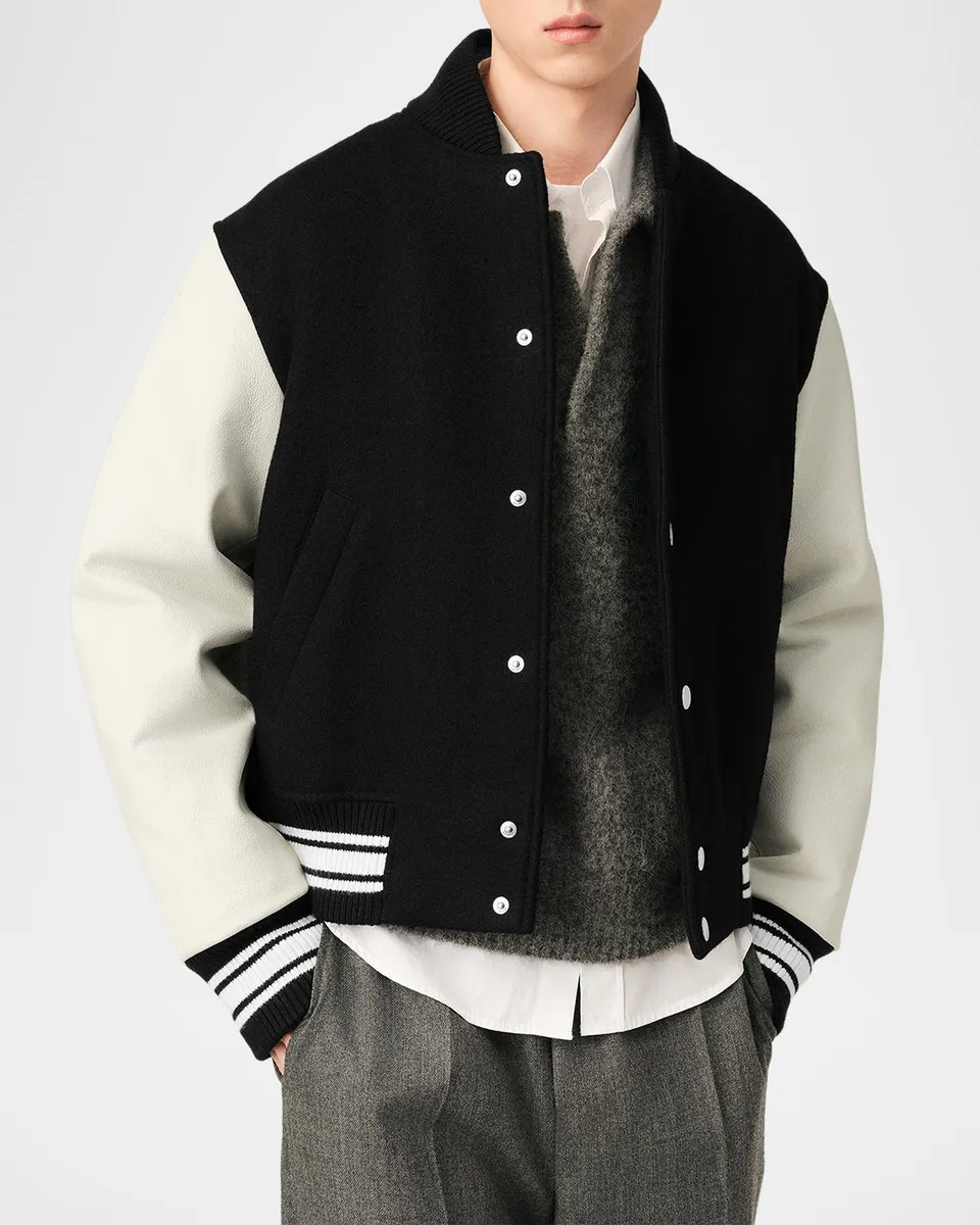 AMI PARIS Men's Padded Varsity Jacket | Thumbnail 4