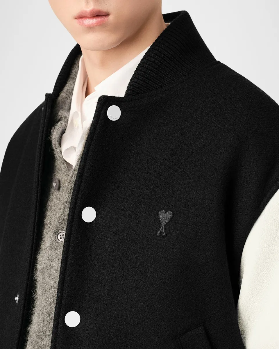 AMI PARIS Men's Padded Varsity Jacket | Thumbnail 5