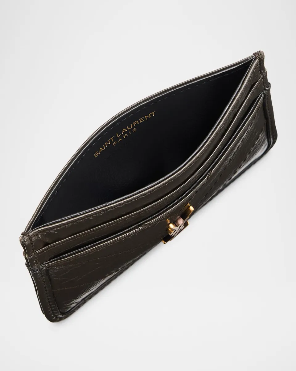 Saint Laurent YSL Quilted Leather Card Holder | Thumbnail 3
