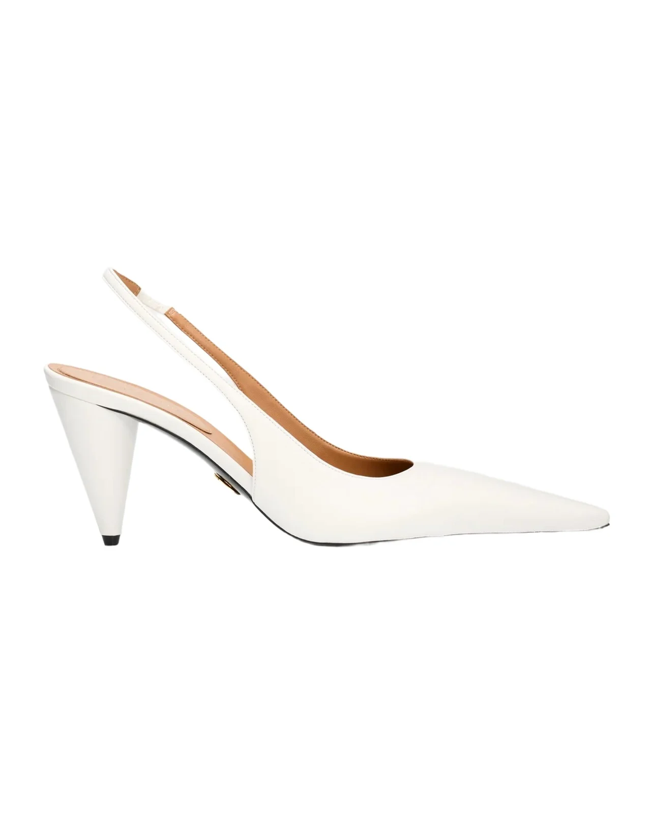 80mm Vegan Leather Slingback Pumps