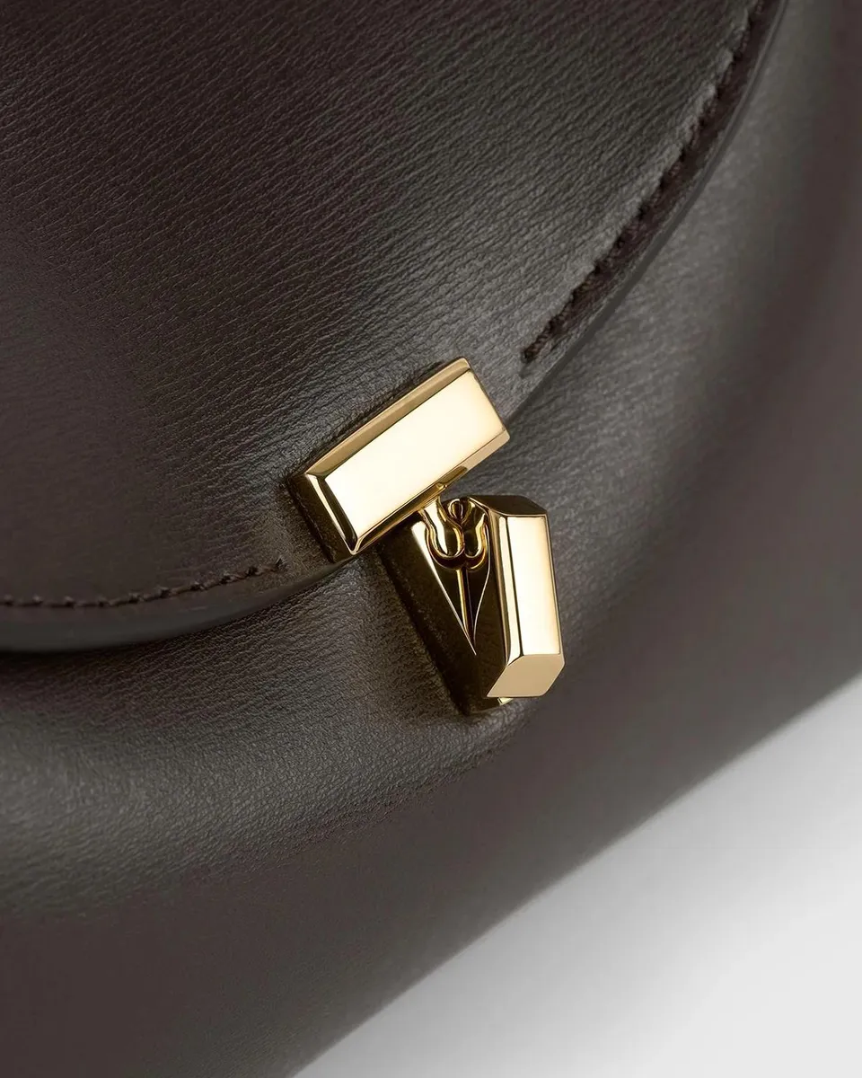TOTEME Mini T-Lock Leather Clutch Bag | Thumbnail 3 TOTEME Mini T-Lock Leather Clutch Bag | Thumbnail 3