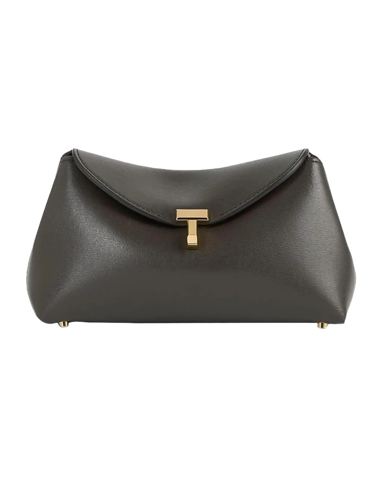 TOTEME Mini T-Lock Leather Clutch Bag