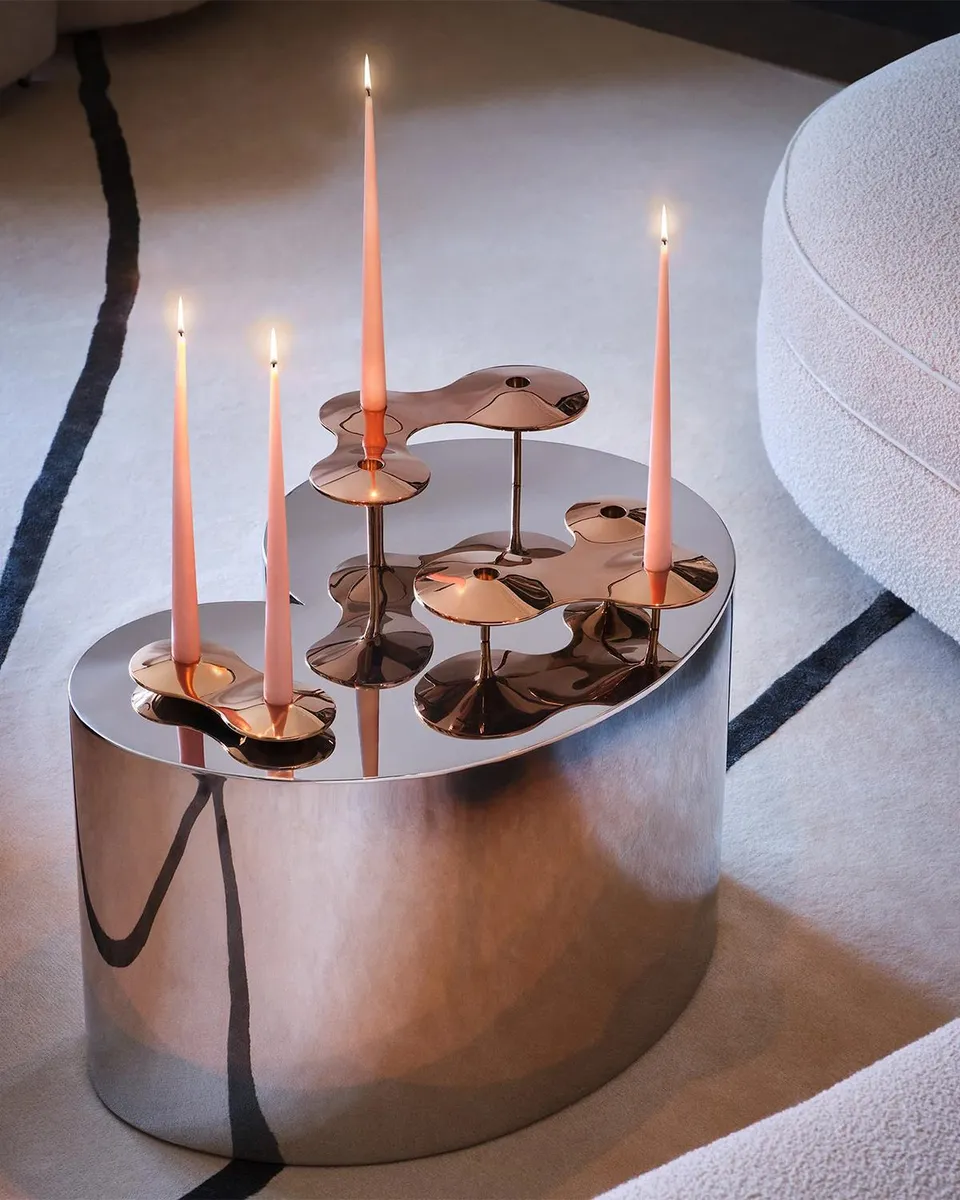 Zaha Hadid Design Cell Stainless Steel Double Candle Holder | Thumbnail 3 Zaha Hadid Design Cell Stainless Steel Double Candle Holder | Thumbnail 3