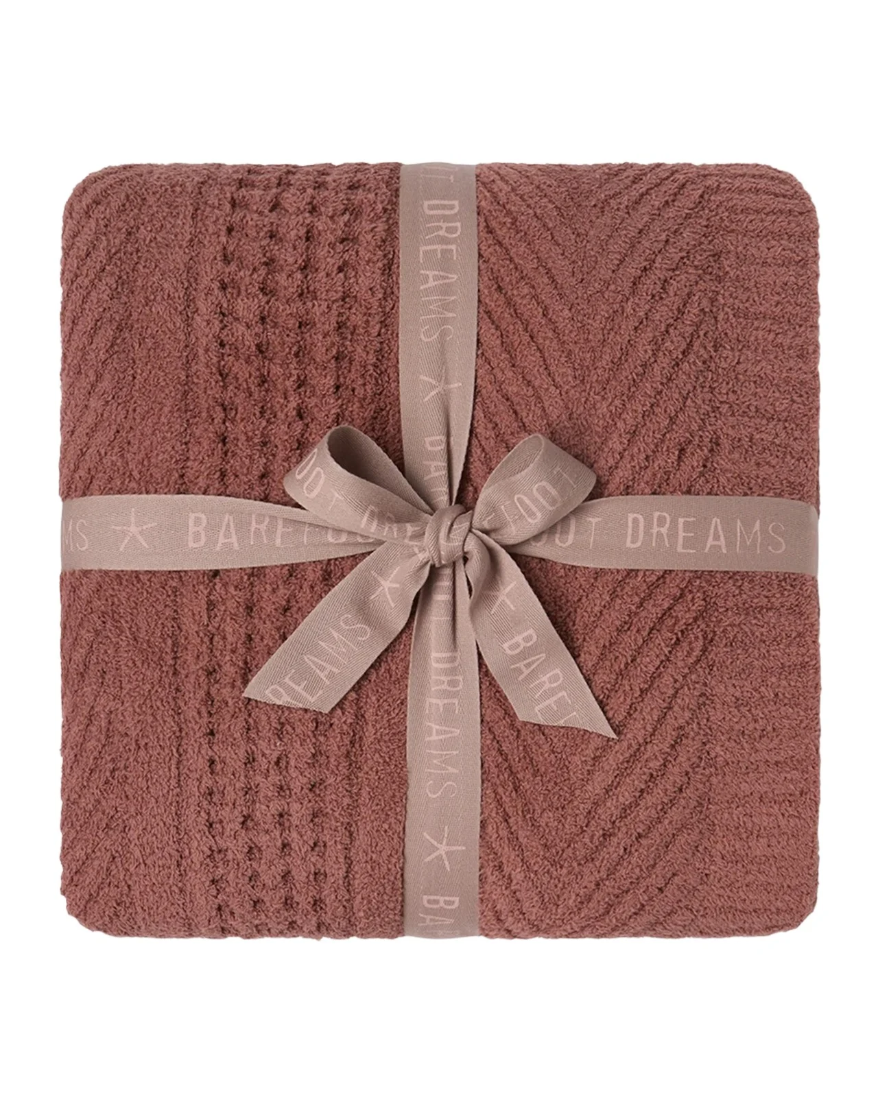 Barefoot Dreams CozyChic Holiday Waffle Cable Knit Throw, 54" x 72"