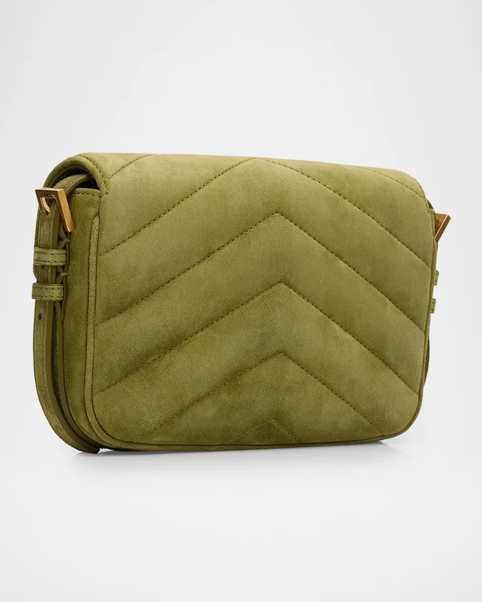 Saint Laurent Loulou Toy Suede Crossbody Bag | Thumbnail 3