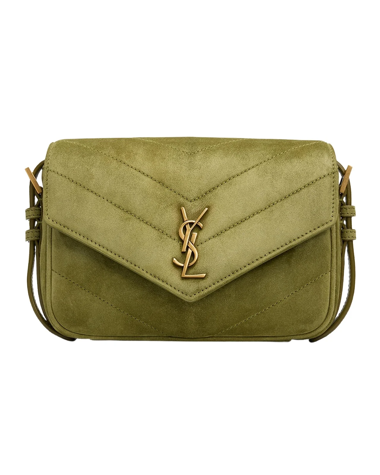 Saint Laurent Loulou Toy Suede Crossbody Bag