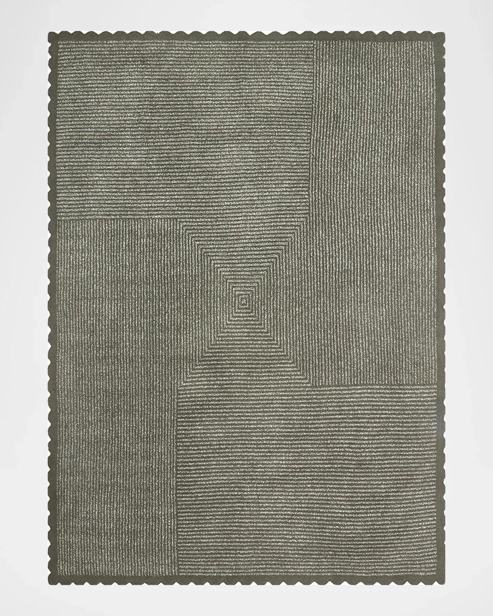 Barefoot Dreams CozyChic Scallop Stripe Throw, 54" x 72" | Thumbnail 2 Barefoot Dreams CozyChic Scallop Stripe Throw, 54" x 72" | Thumbnail 2