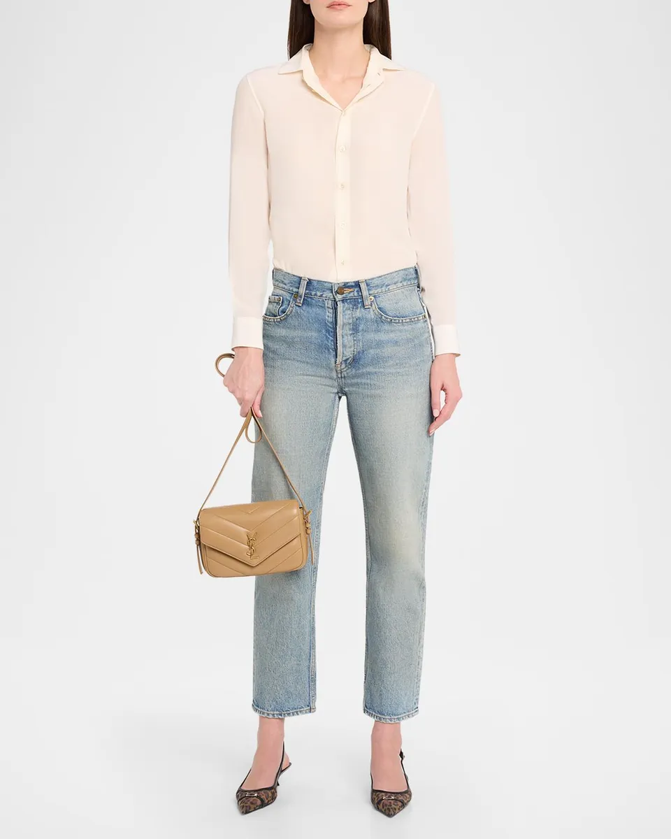 Saint Laurent Toy Loulou YSL Quilted Leather Crossbody Bag | Thumbnail 5