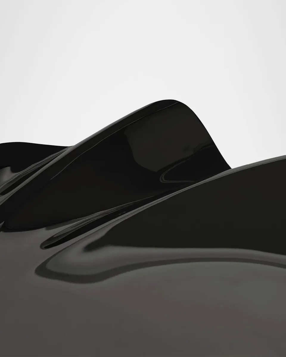 Zaha Hadid Design Serenity Stainless Steel Platter, Medium | Thumbnail 3 Zaha Hadid Design Serenity Stainless Steel Platter, Medium | Thumbnail 3