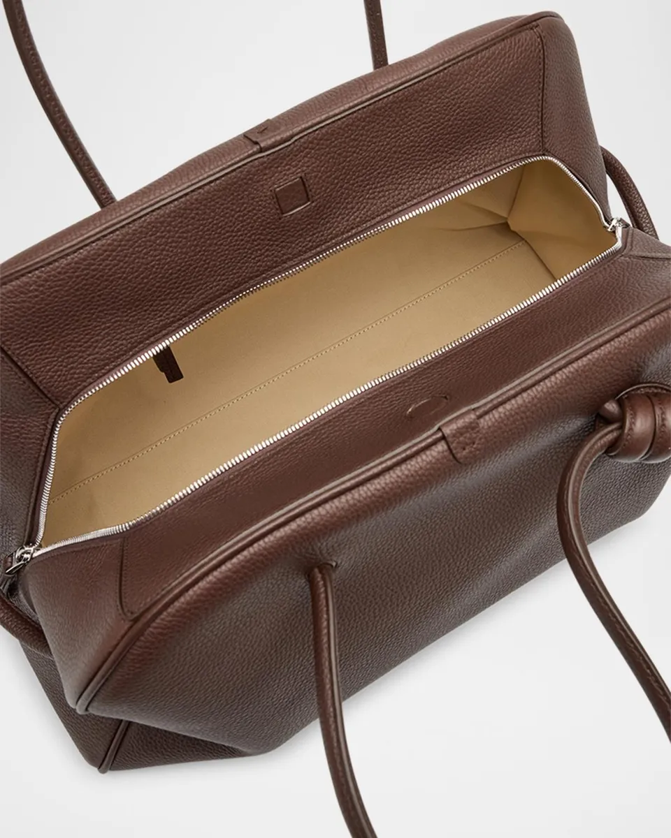 Jacquemus Men's Le Grand Turismo Large Leather Bowling Bag | Thumbnail 4 Jacquemus Men's Le Grand Turismo Large Leather Bowling Bag | Thumbnail 4