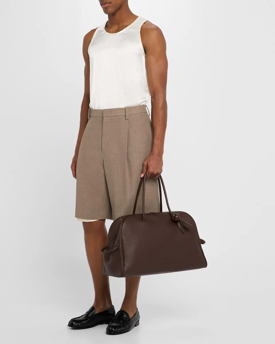 Jacquemus Men's Le Grand Turismo Large Leather Bowling Bag | Thumbnail 5 Jacquemus Men's Le Grand Turismo Large Leather Bowling Bag | Thumbnail 5