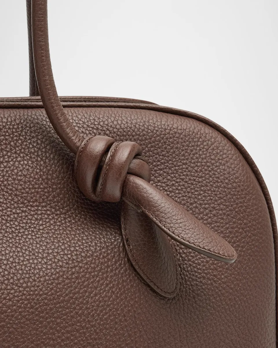 Jacquemus Men's Le Grand Turismo Large Leather Bowling Bag | Thumbnail 6 Jacquemus Men's Le Grand Turismo Large Leather Bowling Bag | Thumbnail 6