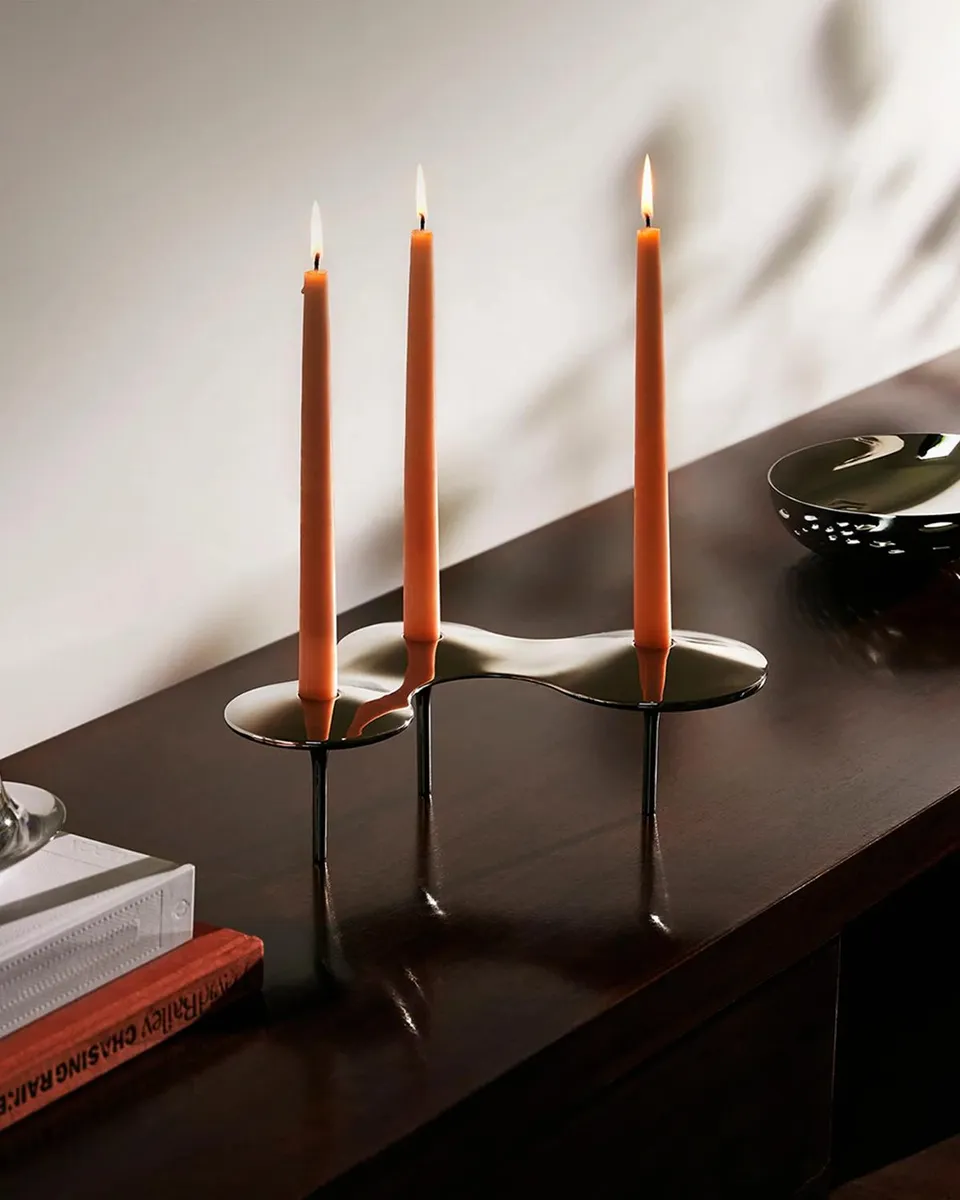 Zaha Hadid Design Cell Stainless Steel Triple Candle Holder | Thumbnail 4 Zaha Hadid Design Cell Stainless Steel Triple Candle Holder | Thumbnail 4