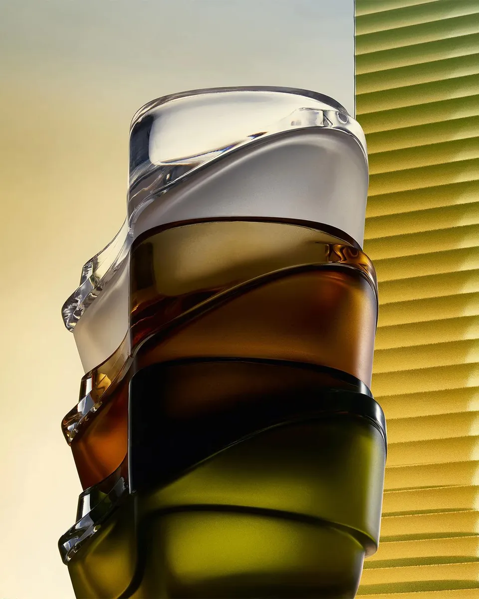 Zaha Hadid Design Plex Stackable Crystal Glass Vessel, 2-Piece Set | Thumbnail 4
