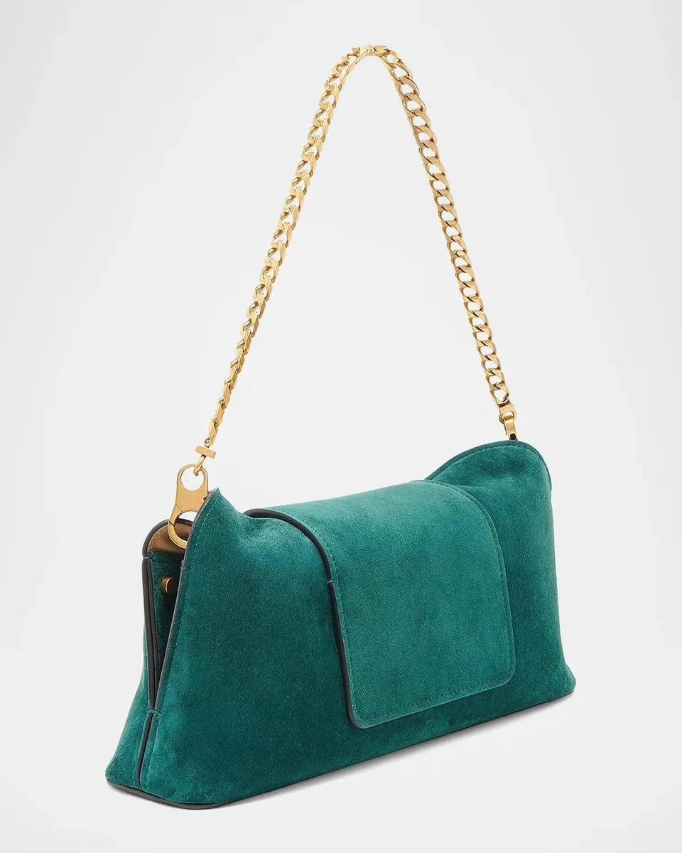 Versace Medusa Suede Clutch | Thumbnail 3 Versace Medusa Suede Clutch | Thumbnail 3