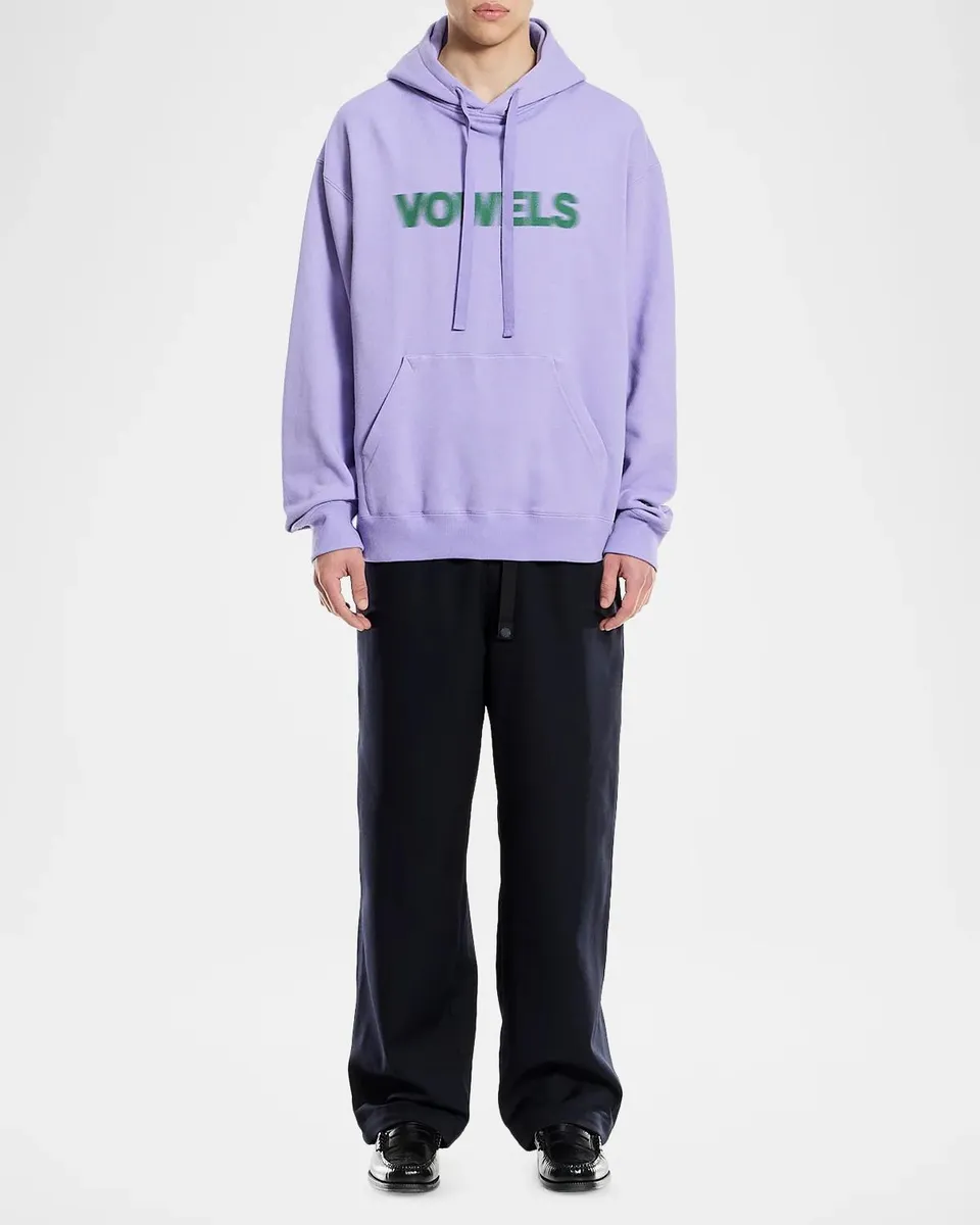vowels Men's Blur Logo Hoodie | Thumbnail 2