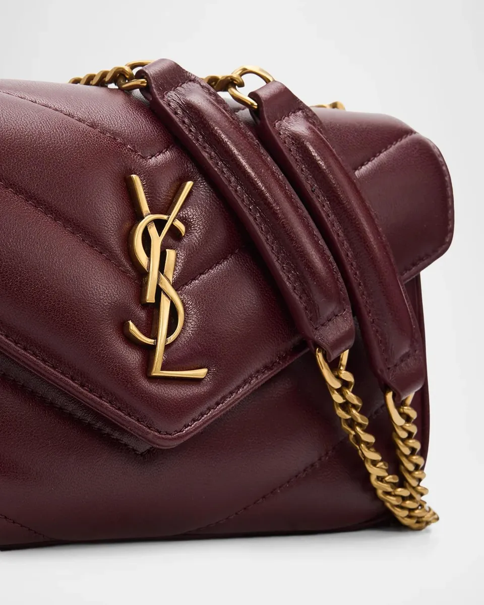 Saint Laurent Loulou Mini YSL Quilted Crossbody Bag | Thumbnail 6 Saint Laurent Loulou Mini YSL Quilted Crossbody Bag | Thumbnail 6