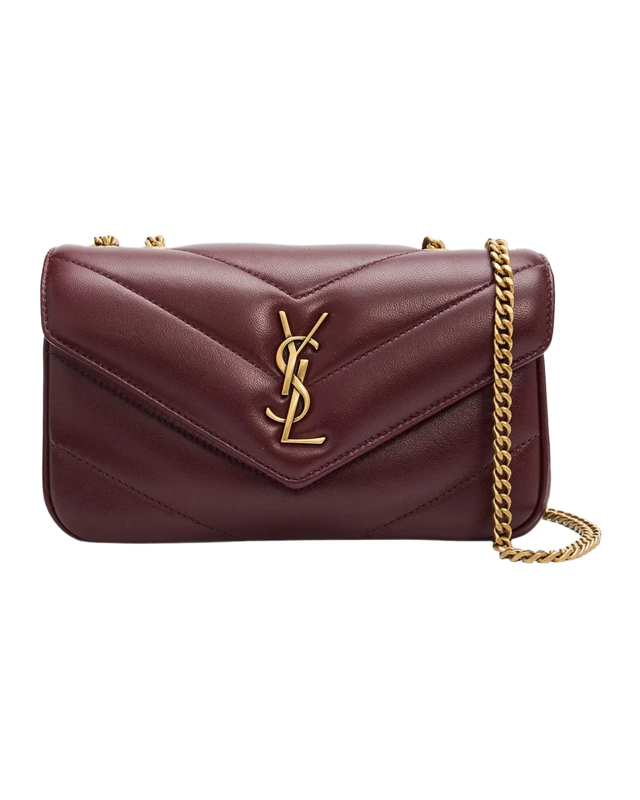Saint Laurent Loulou Mini YSL Quilted Crossbody Bag
