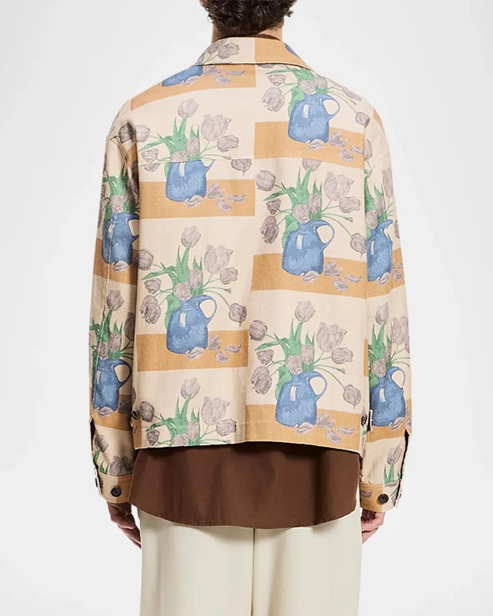 vowels Men's Tulip Full-Zip Shirt Jacket | Thumbnail 3 vowels Men's Tulip Full-Zip Shirt Jacket | Thumbnail 3